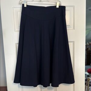 Anne Klein Blue Midi A-Line Skirt